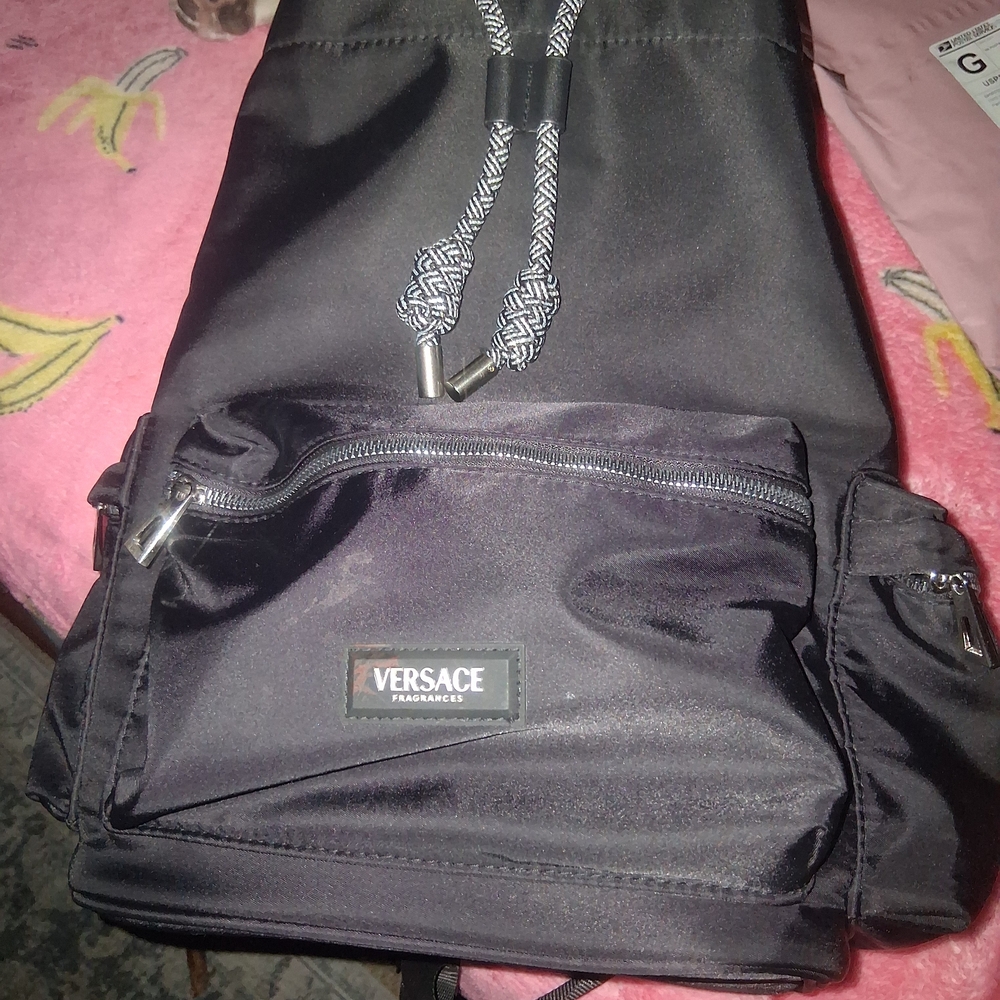 Versace Black Backpack - image 1